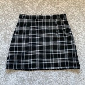 Mini plaid skirt
